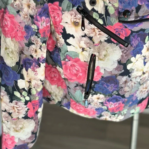 $400 retail Rebecca Minkoff Floral moto jacket M. Lowest price on Poshmark! - Picture 5 of 14